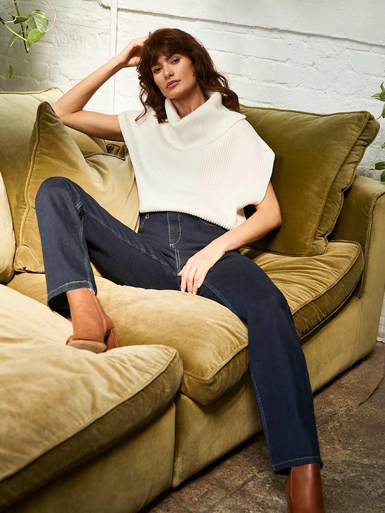 Mint Velvet Dark Indigo Bootcut Jeans - Image 1 of 4