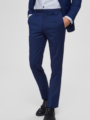 Selected Homme Blue Bill Slim Suit Trousers - Image 1 of 6