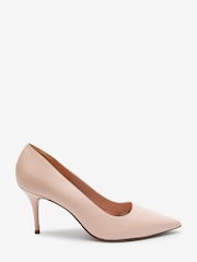 Nude Pink Regular/Wide Fit Forever Comfort® Leather Court Shoes - Image 4 of 9