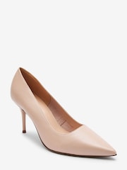 Nude Pink Regular/Wide Fit Forever Comfort® Leather Court Shoes - Image 5 of 9