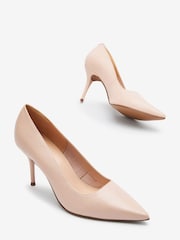 Nude Pink Regular/Wide Fit Forever Comfort® Leather Court Shoes - Image 7 of 9
