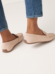 Blush Pink Extra Wide Fit Forever Comfort® Leather Driver Shoes - Image 3 of 7