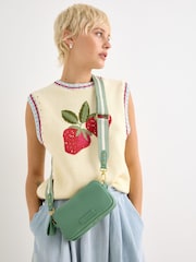 Oliver Bonas Green Cross-Body Bag - Image 7 of 7