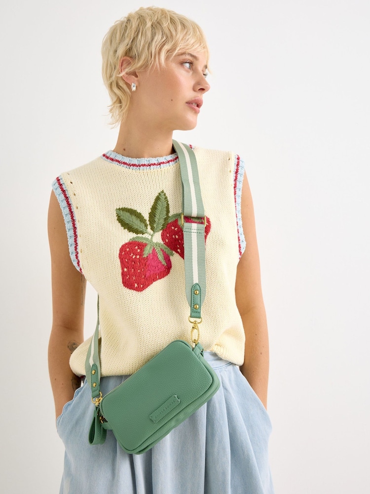 Oliver Bonas Green Cross-Body Bag - Image 7 of 7 Oliver Bonas Green Cross-Body Bag - Image 7 of 7