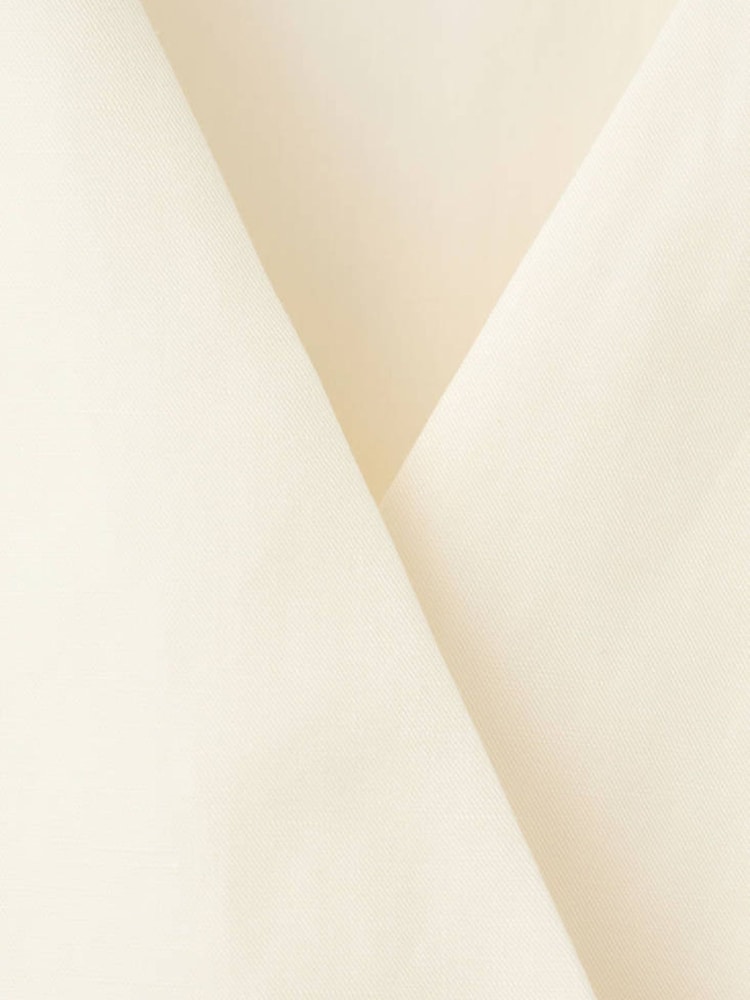 Mango Cream Short Linen Blend Jumpsuit - Image 3 of 3
