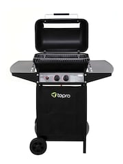 Tepro Black Garden Irvine Lava Stone Gas BBQ Grill - Image 3 of 9