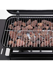Tepro Black Garden Irvine Lava Stone Gas BBQ Grill - Image 6 of 9