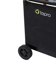 Tepro Black Garden Irvine Lava Stone Gas BBQ Grill - Image 7 of 9