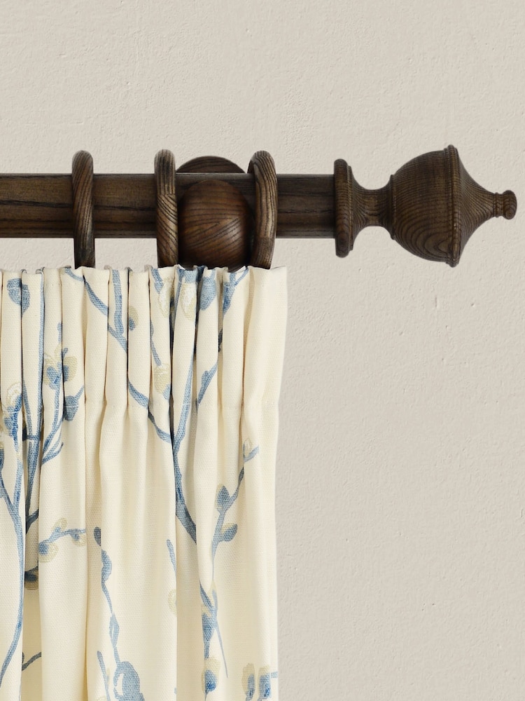 Laura Ashley Dark Chestnut Haywood Curtain Pole - Image 1 of 4