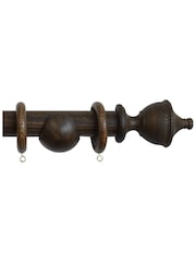 Laura Ashley Dark Chestnut Haywood Curtain Pole - Image 3 of 4
