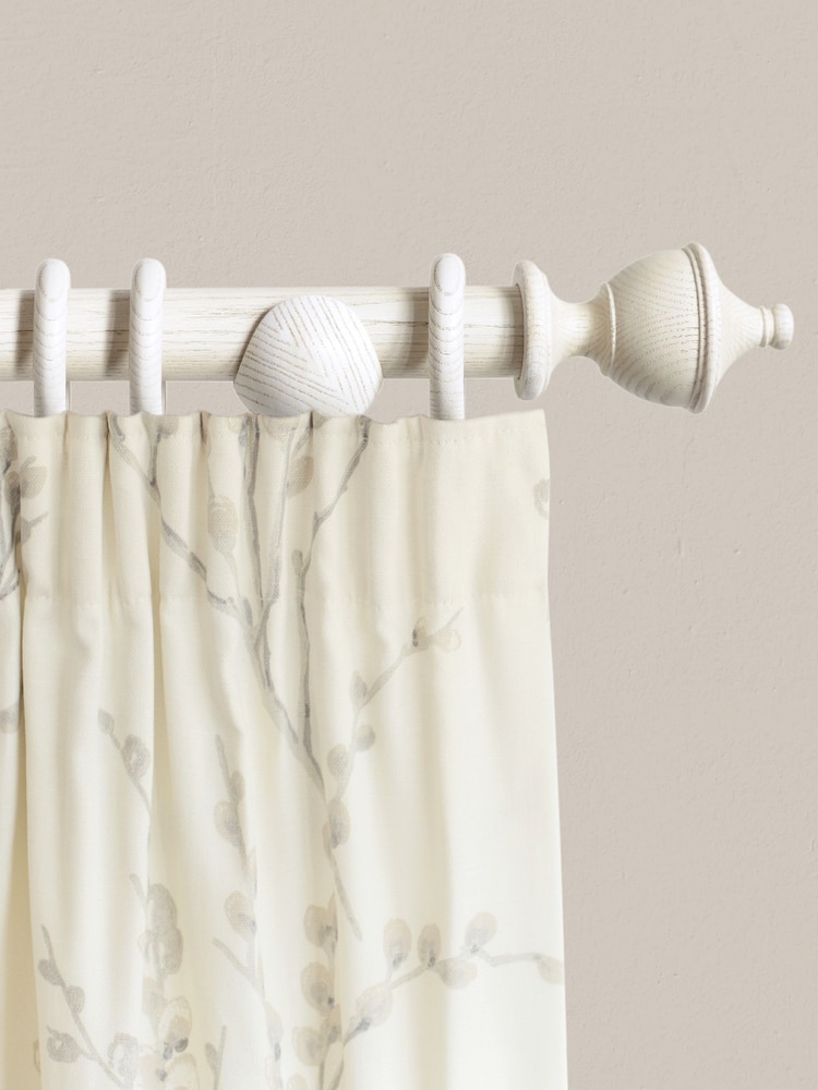 Laura Ashley White Haywood Curtain Pole - Image 1 of 4 Laura Ashley White Haywood Curtain Pole - Image 1 of 4