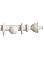 Laura Ashley White Haywood Curtain Pole - Image 3 of 4