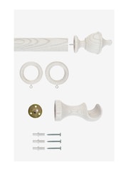 Laura Ashley White Haywood Curtain Pole - Image 4 of 4