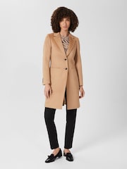 Hobbs Brown Wool Tilda Coat - Image 1 of 4