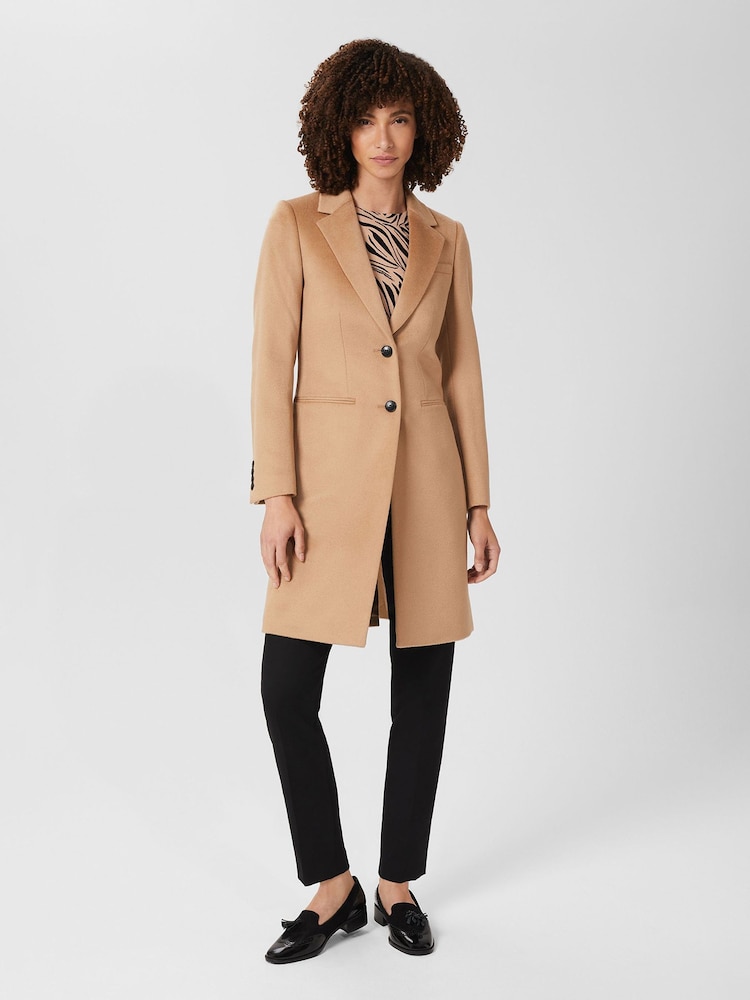 Hobbs Brown Wool Tilda Coat - Image 1 of 4