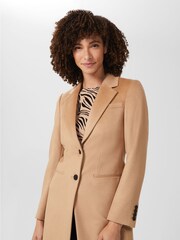 Hobbs Brown Petite Tilda Coat - Image 3 of 4