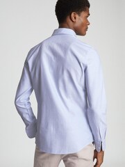 Reiss Soft Blue Soft Wash Button Down Oxford Shirt - Image 5 of 5