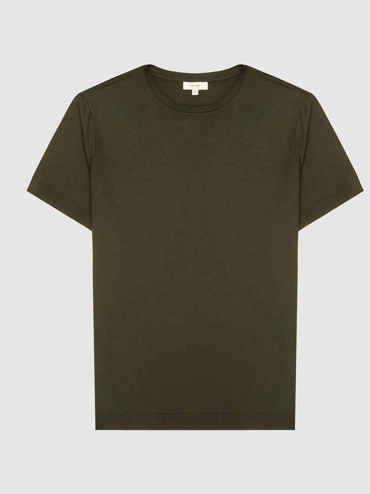 Reiss Oxidised Green Regular Fit Crew Neck T-shirt - Image 2 of 7