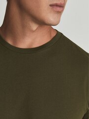 Reiss Oxidised Green Regular Fit Crew Neck T-shirt - Image 3 of 7