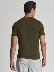 Reiss Oxidised Green Regular Fit Crew Neck T-shirt - Image 5 of 7