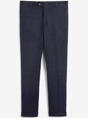 Blue Stripe Slim Fit Suit: Trousers - Image 1 of 3