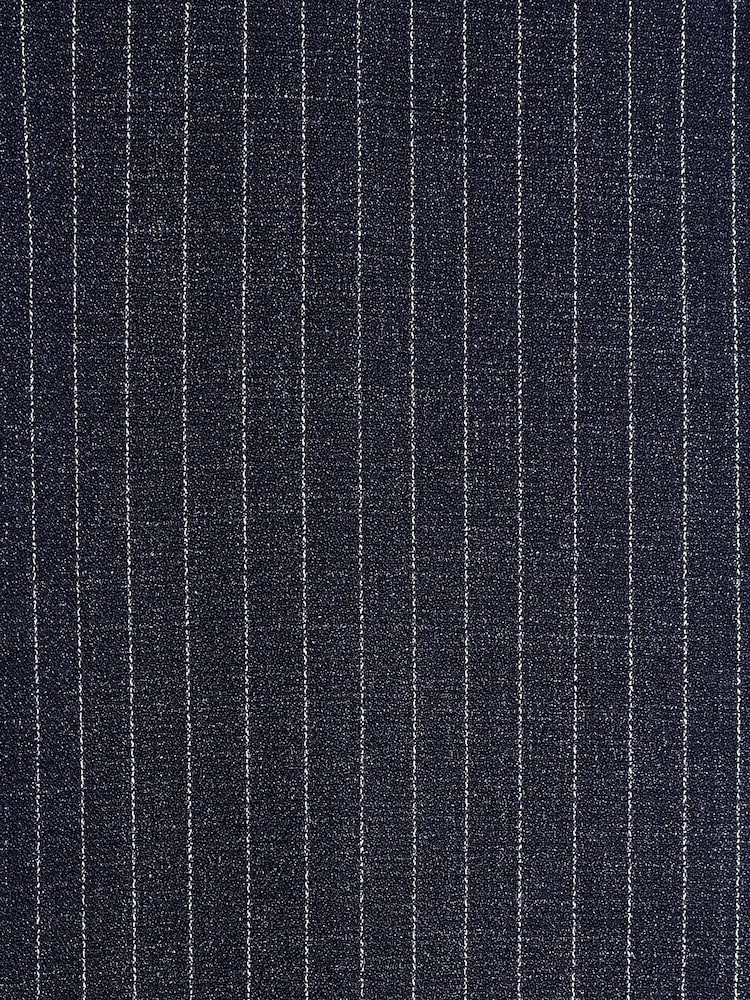 Blue Stripe Slim Fit Suit: Trousers - Image 3 of 3