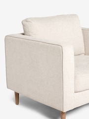 Tweedy Plain Light Natural Houghton Slim Arm Chair - Image 11 of 13