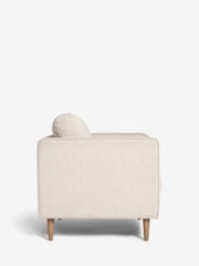 Tweedy Plain Light Natural Houghton Slim Arm Chair - Image 9 of 13