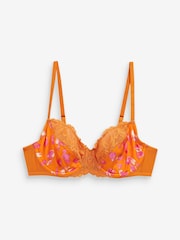 Orange Print/Pink Non Pad Full Cup Bras 2 Pack - Image 4 of 4