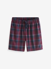 Blue/Plum Check Shorts Motion Flex Cosy Pyjama Bottoms 2 Pack - Image 10 of 11