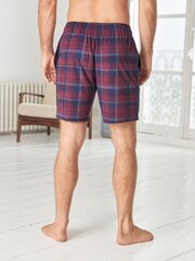 Blue/Plum Check Shorts Motion Flex Cosy Pyjama Bottoms 2 Pack - Image 4 of 11
