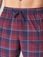 Blue/Plum Check Shorts Motion Flex Cosy Pyjama Bottoms 2 Pack - Image 6 of 11