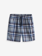 Blue/Plum Check Shorts Motion Flex Cosy Pyjama Bottoms 2 Pack - Image 9 of 11