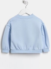 River Island Blue 100% Cotton Sassy Print T-Shirt - Image 2 of 3