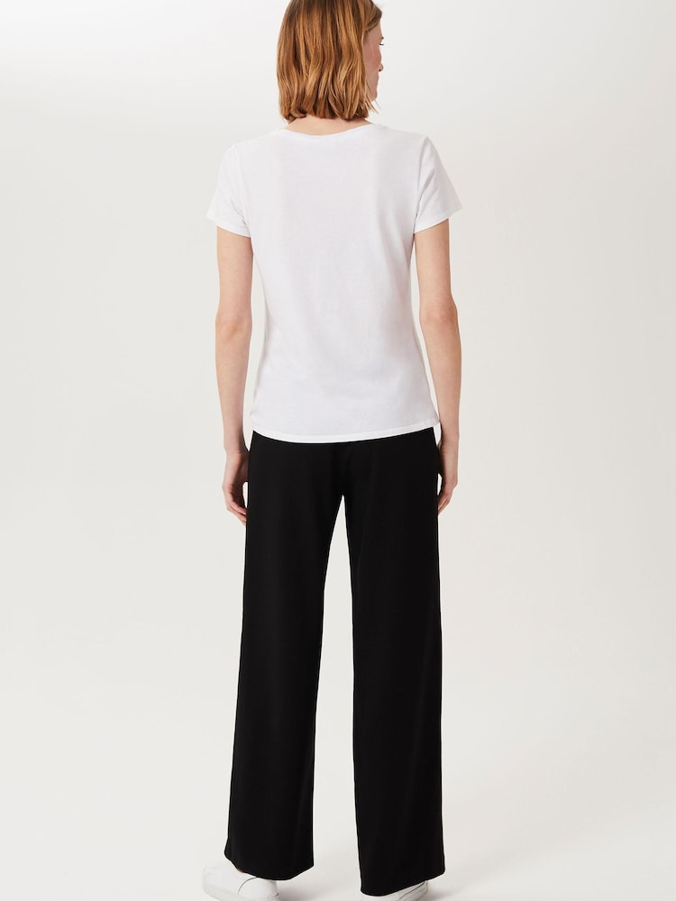Hobbs Black Ponte Pippa Wide Trousers - Image 2 of 4