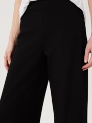 Hobbs Black Ponte Pippa Wide Trousers - Image 3 of 4