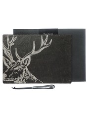 The Just Slate Company Natural Stag Cheese Board & Knife Gift Set - Image 1 of 3