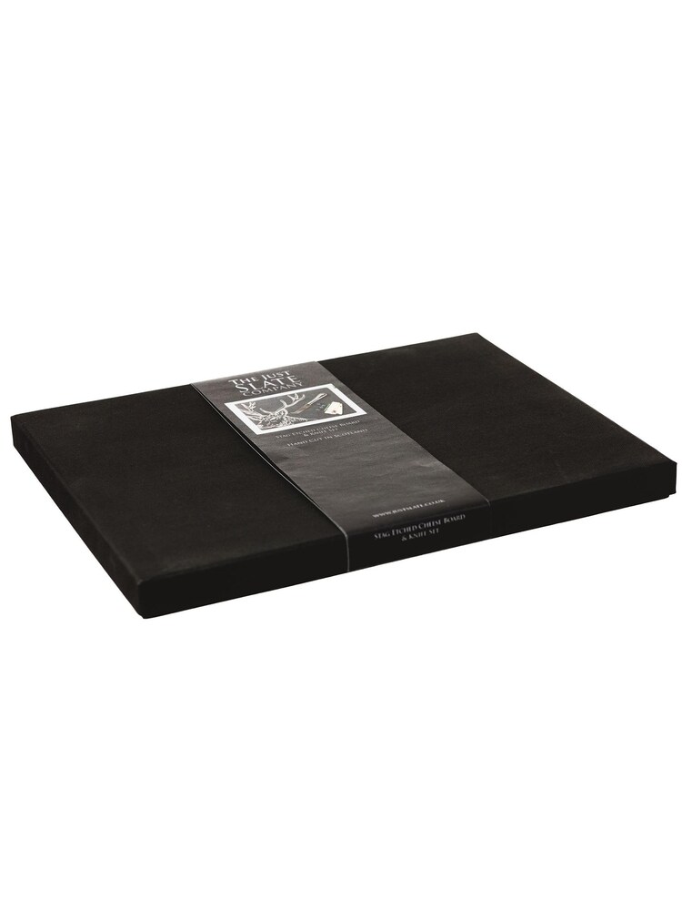The Just Slate Company Natural Stag Cheese Board & Knife Gift Set - Image 3 of 3