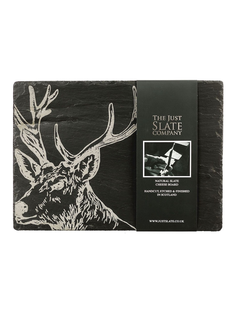 The Just Slate Company Natural Stag Cheese Board - Image 3 of 3