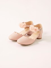 Monsoon Pink Corsage Two Part Heels - Image 1 of 3