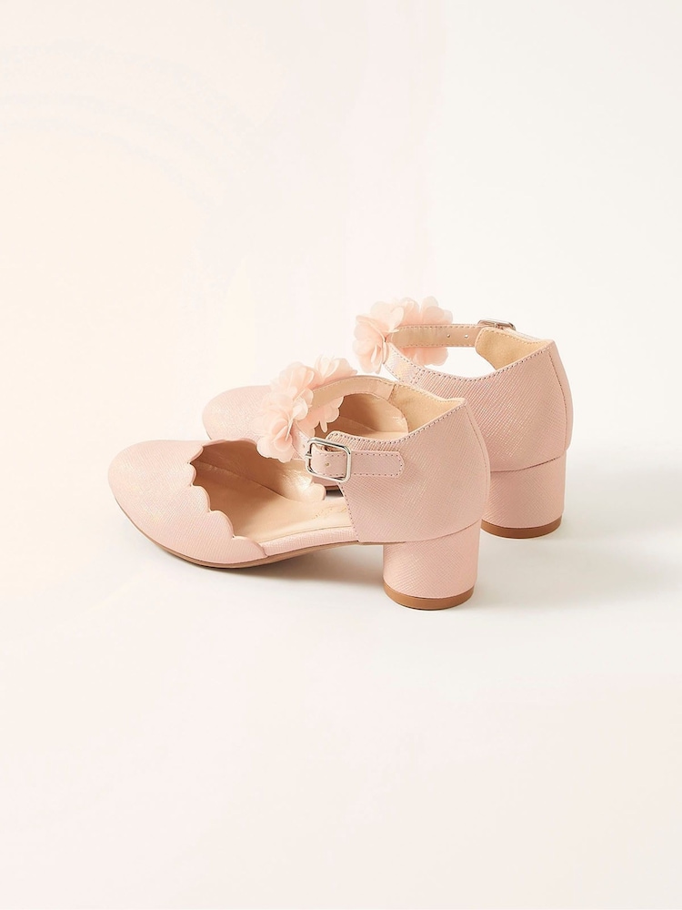Monsoon Pink Corsage Two Part Heels - Image 2 of 3