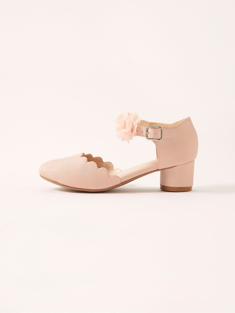 Monsoon Pink Corsage Two Part Heels - Image 3 of 3