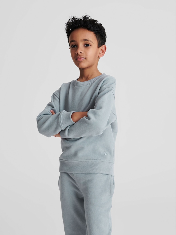 Reiss Dusty Blue Alistair Crew Neck Sweater - Image 1 of 6