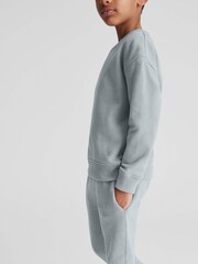 Reiss Dusty Blue Alistair Crew Neck Sweater - Image 3 of 6