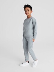Reiss Dusty Blue Alistair Crew Neck Sweater - Image 4 of 6