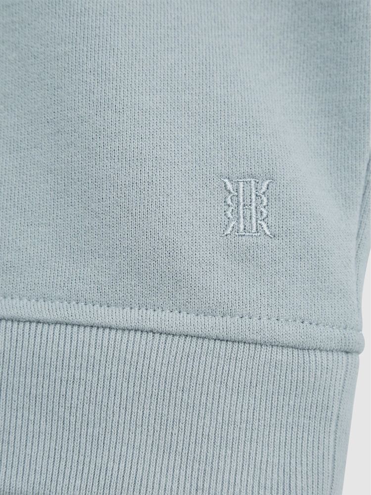 Reiss Dusty Blue Alistair Crew Neck Sweater - Image 6 of 6