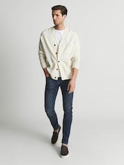 Reiss Washed Indigo James Super Skinny Washed Jeans - Image 6 of 6