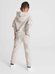Reiss Dark Ecru Alexander Oversized Cotton Jersey Hoodie - Image 5 of 6