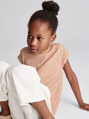 Reiss Orange Tereza Jr Crew Neck Jersey T-shirt - Image 1 of 4