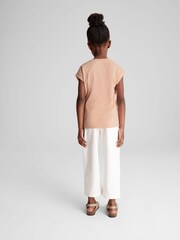 Reiss Orange Tereza Jr Crew Neck Jersey T-shirt - Image 4 of 4